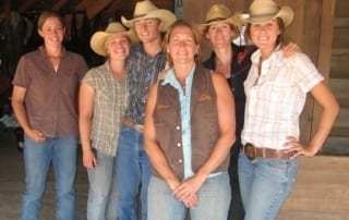 Ranch employees posing
